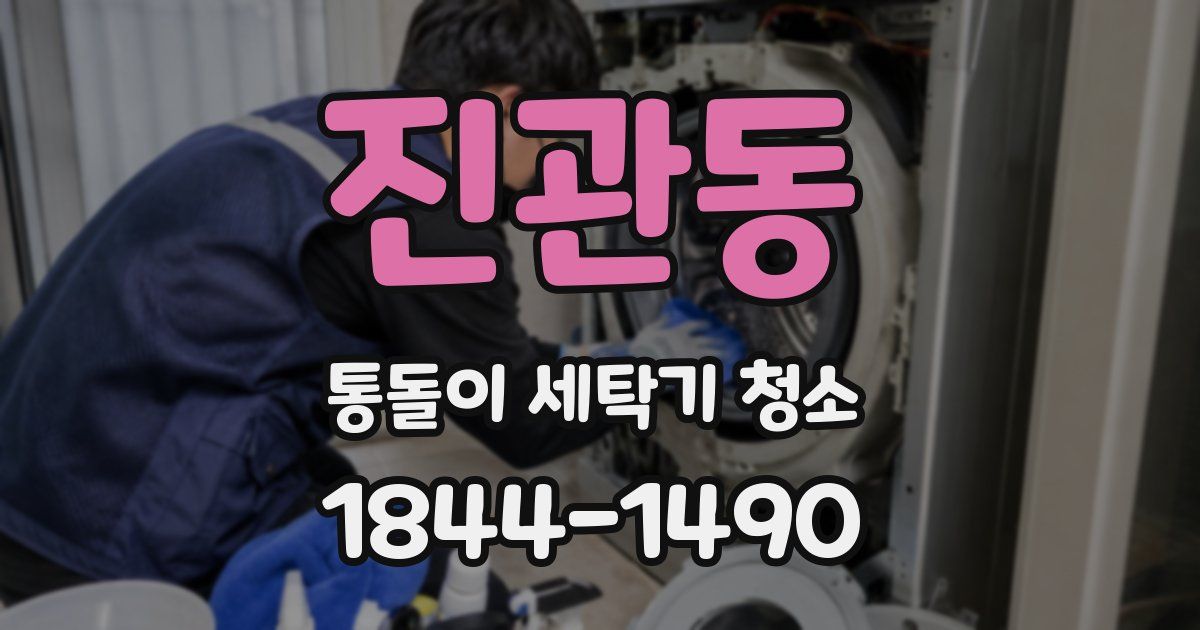 진관동 통돌이 세탁기 청소