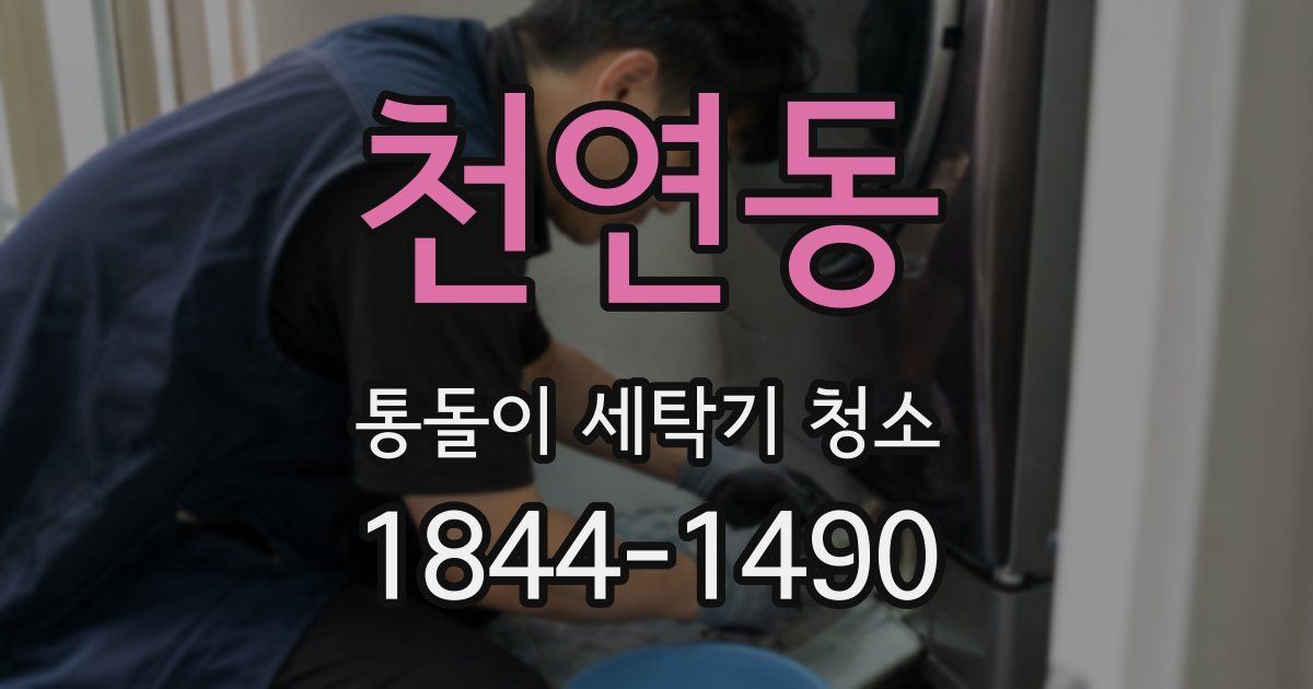 천연동 통돌이 세탁기 청소