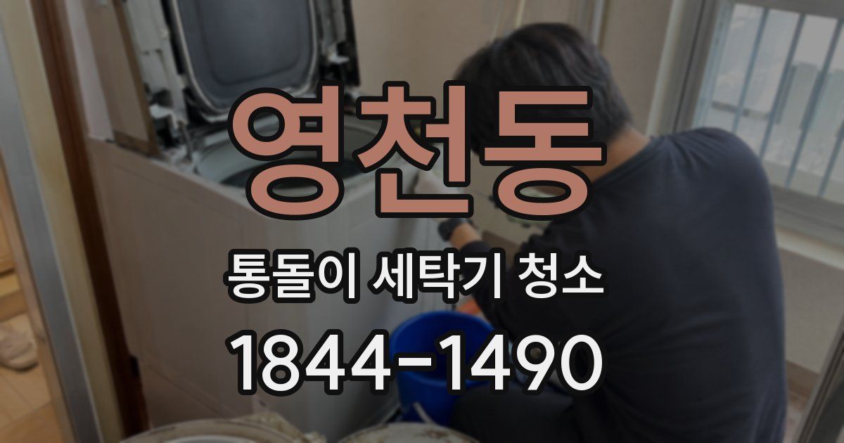 영천동 통돌이 세탁기 청소