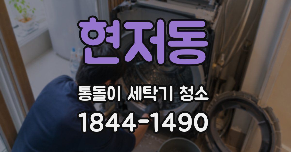 현저동 통돌이 세탁기 청소