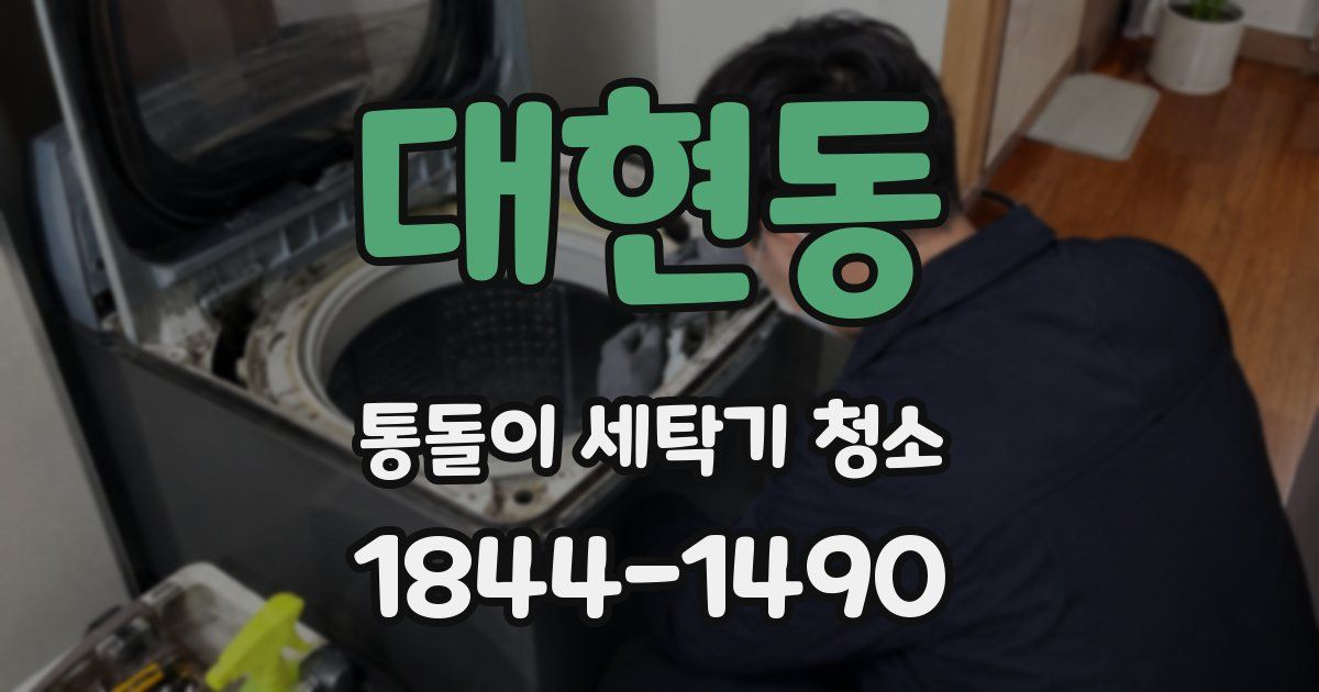 대현동 통돌이 세탁기 청소