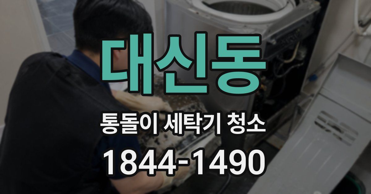 대신동 통돌이 세탁기 청소
