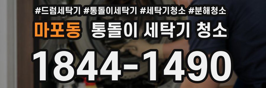 마포동 통돌이 세탁기 청소