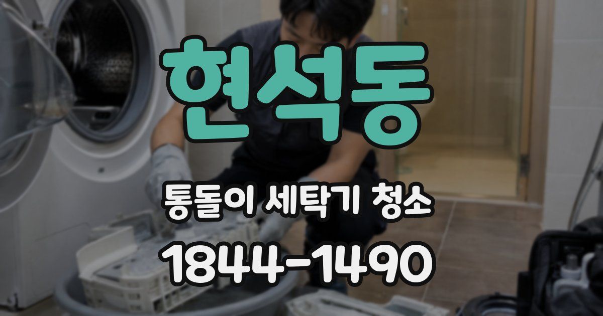 현석동 통돌이 세탁기 청소