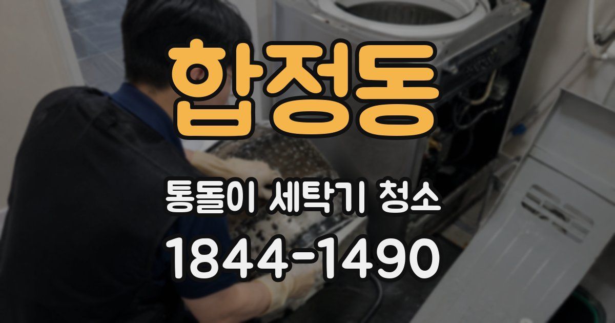 합정동 통돌이 세탁기 청소