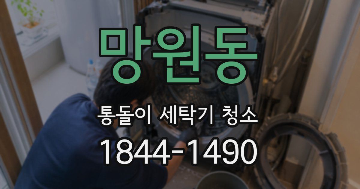 망원동 통돌이 세탁기 청소