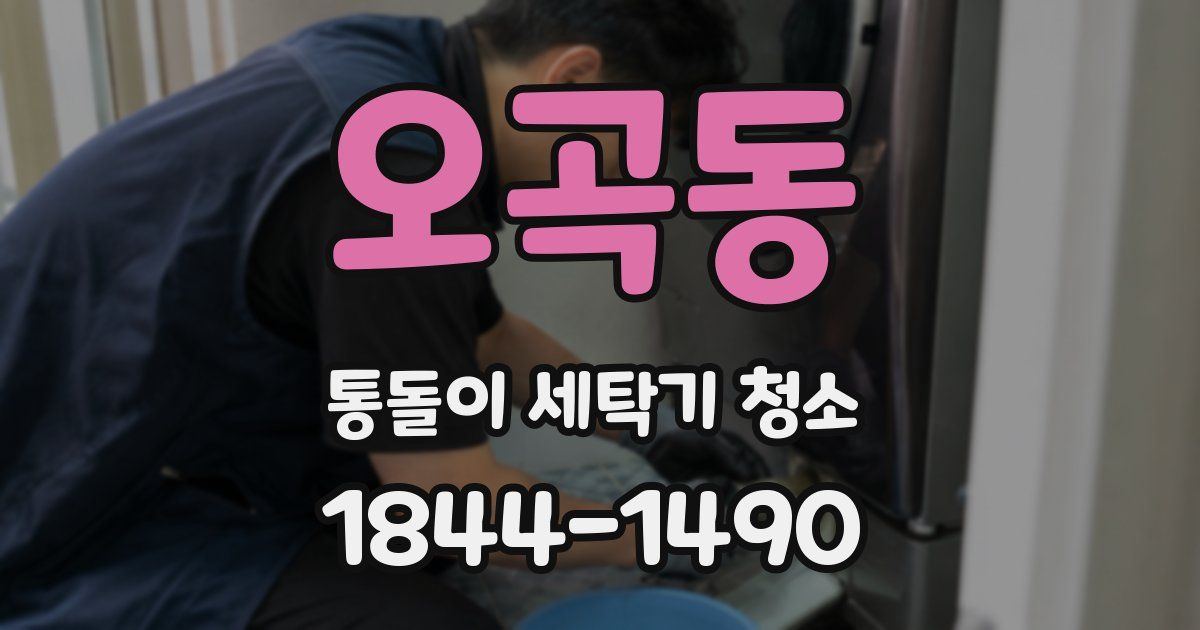 오곡동 통돌이 세탁기 청소