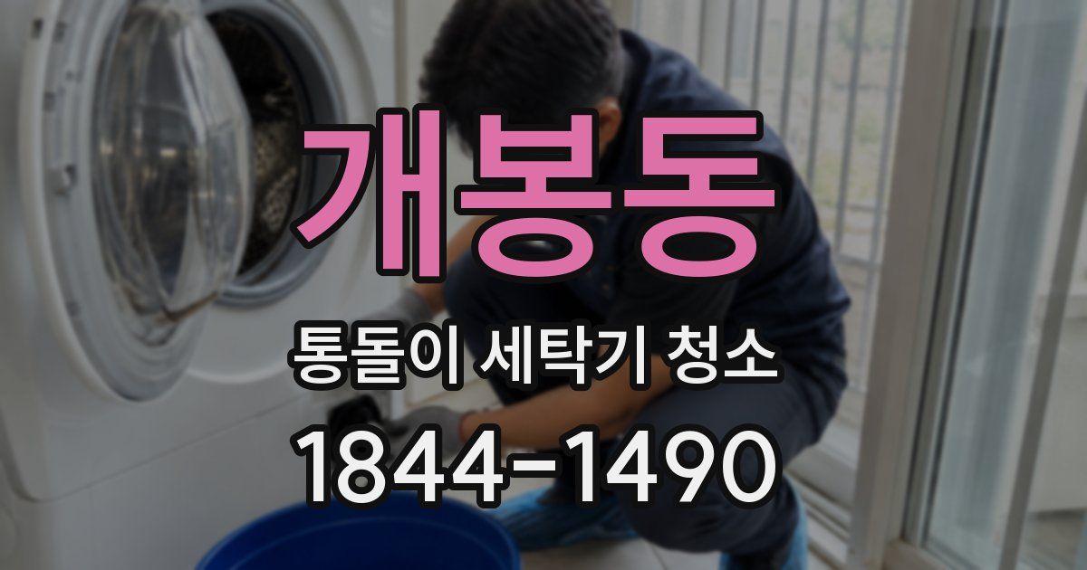 개봉동 통돌이 세탁기 청소
