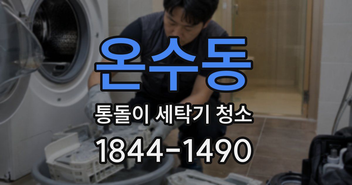 온수동 통돌이 세탁기 청소