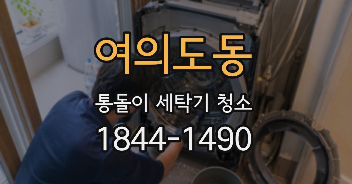 여의도동 통돌이 세탁기 청소