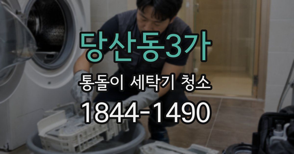 당산동3가 통돌이 세탁기 청소