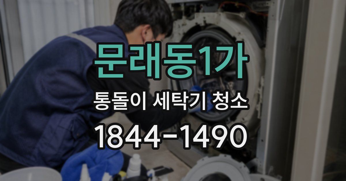 문래동1가 통돌이 세탁기 청소