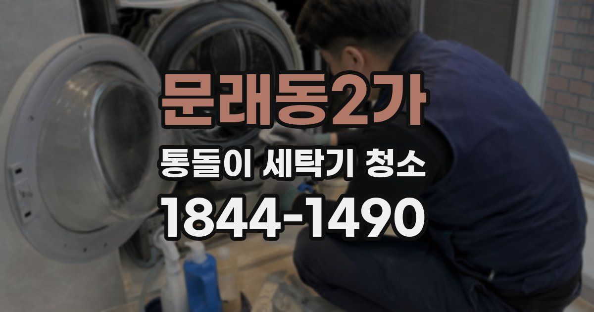 문래동2가 통돌이 세탁기 청소