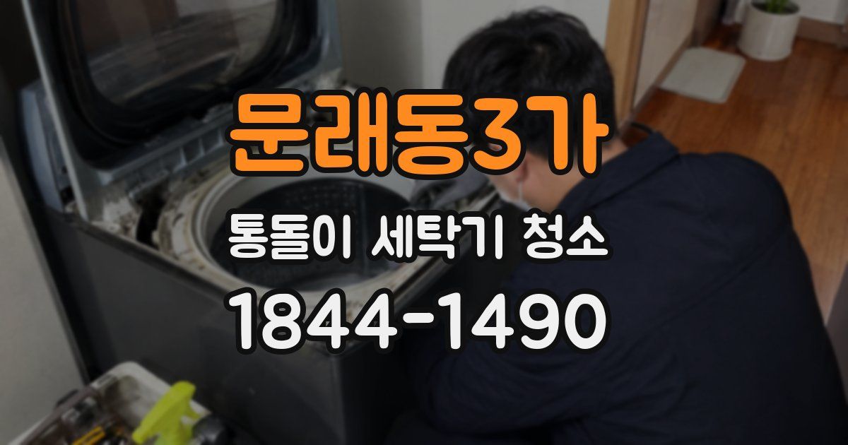 문래동3가 통돌이 세탁기 청소