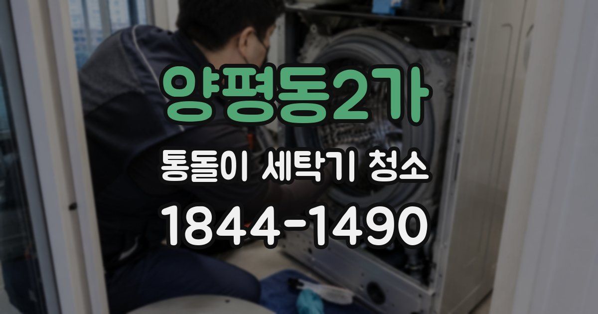 양평동2가 통돌이 세탁기 청소