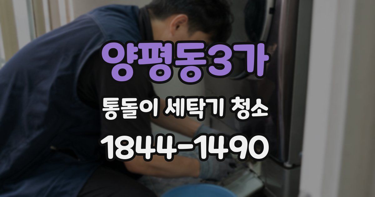 양평동3가 통돌이 세탁기 청소