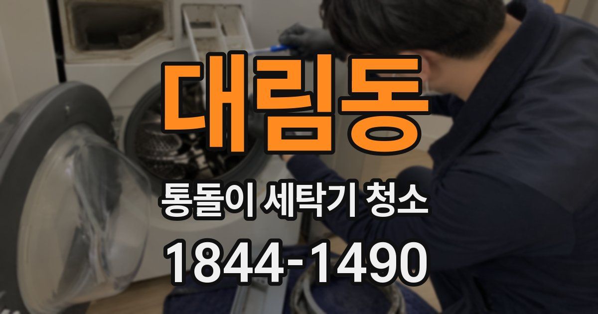 대림동 통돌이 세탁기 청소