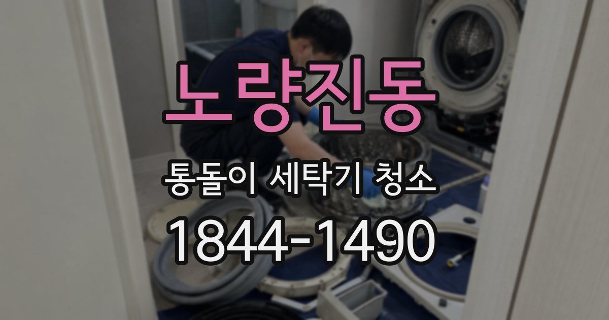 노량진동 통돌이 세탁기 청소