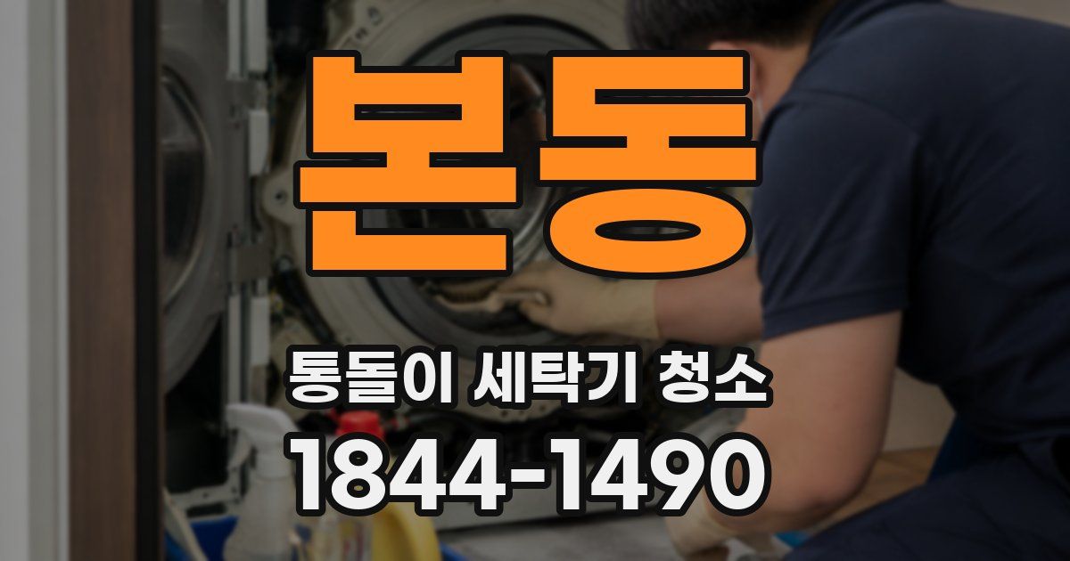 본동 통돌이 세탁기 청소