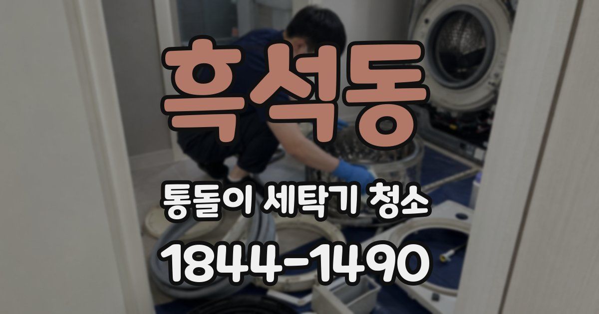 흑석동 통돌이 세탁기 청소