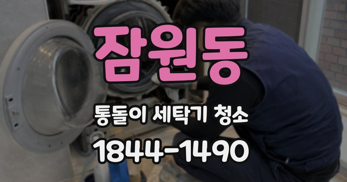 잠원동 통돌이 세탁기 청소