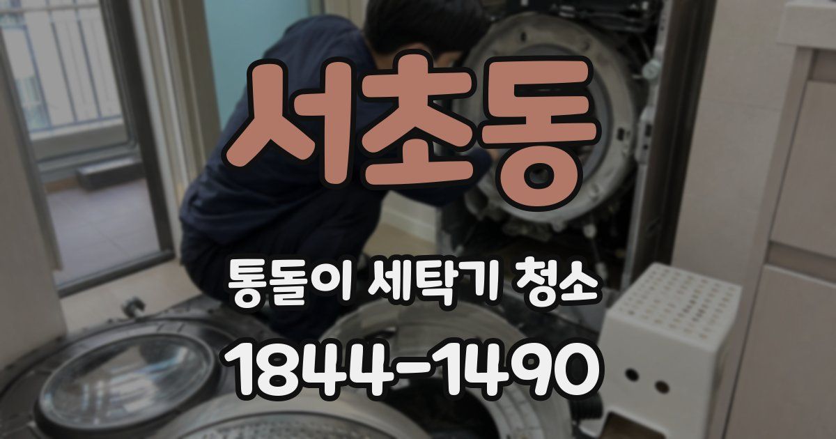 서초동 통돌이 세탁기 청소