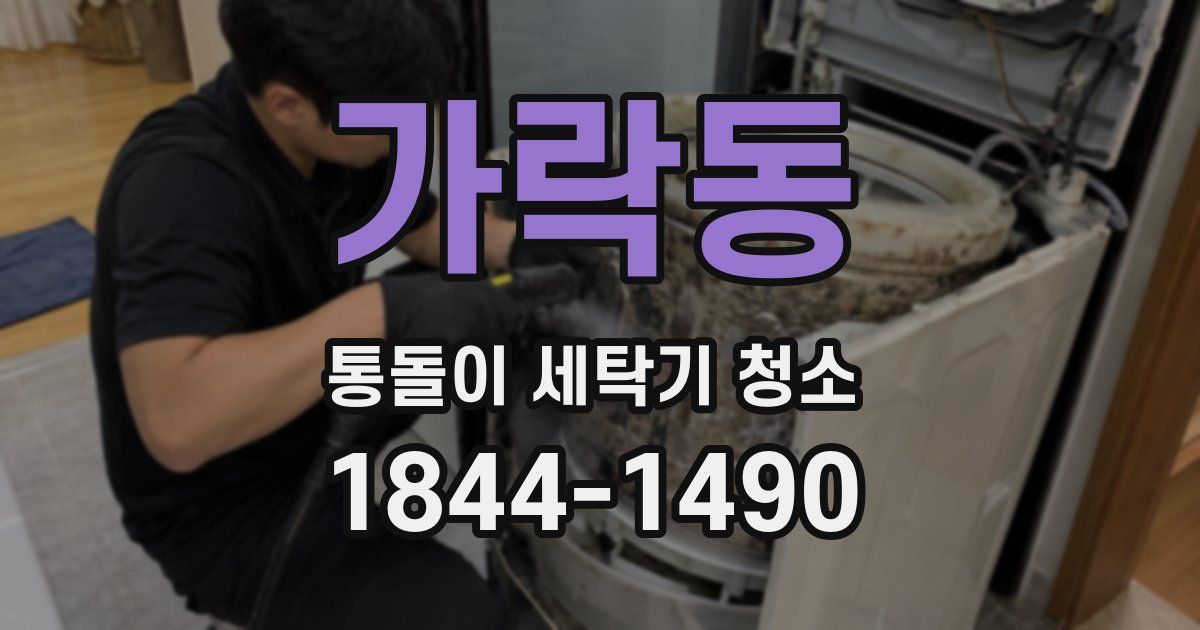 가락동 통돌이 세탁기 청소
