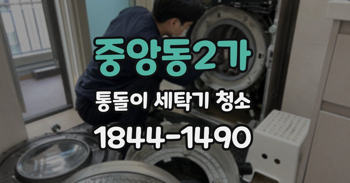 중앙동2가 통돌이 세탁기 청소