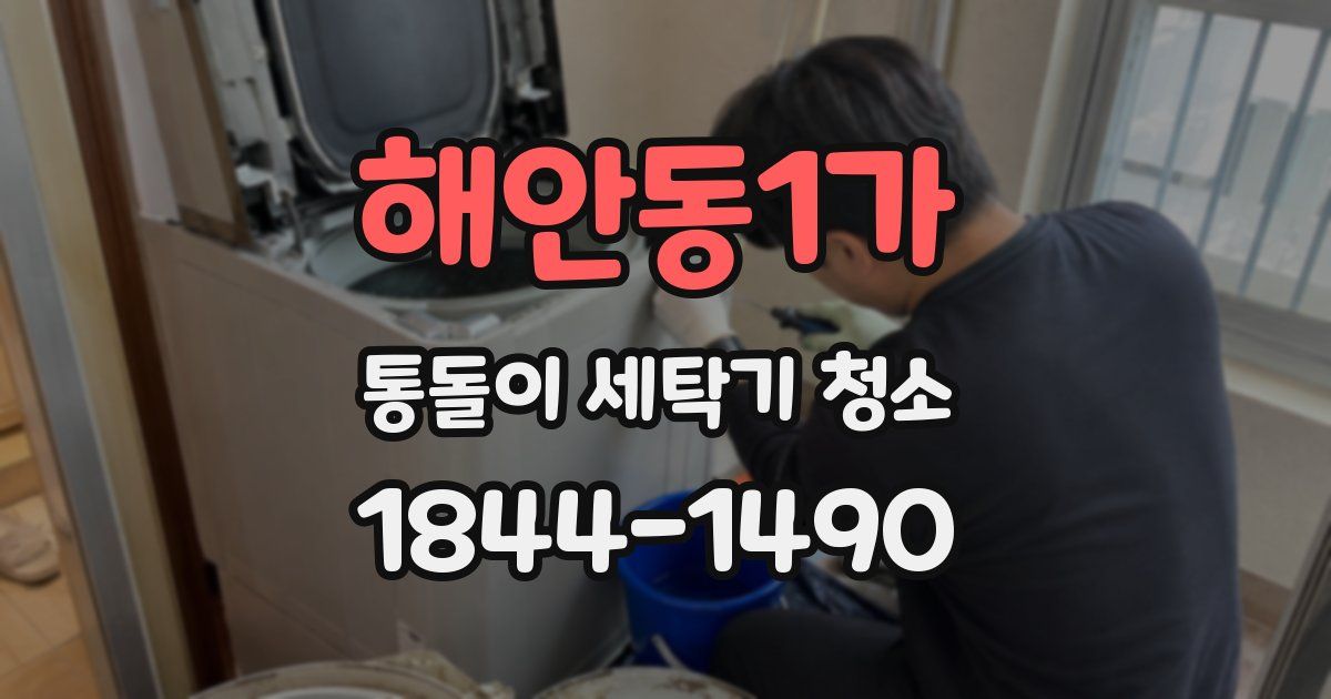 해안동1가 통돌이 세탁기 청소