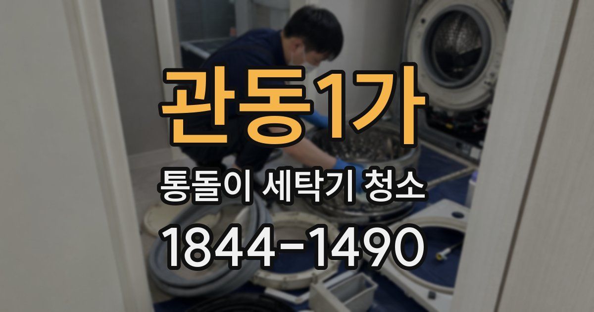 관동1가 통돌이 세탁기 청소