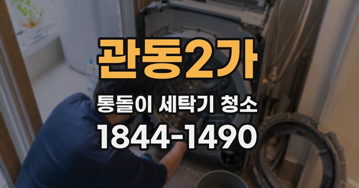 관동2가 통돌이 세탁기 청소
