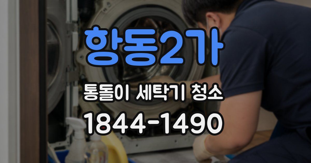 항동2가 통돌이 세탁기 청소