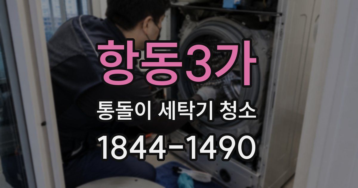 항동3가 통돌이 세탁기 청소
