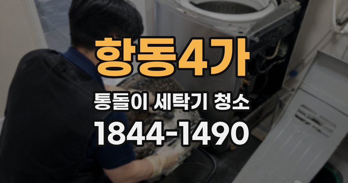 항동4가 통돌이 세탁기 청소