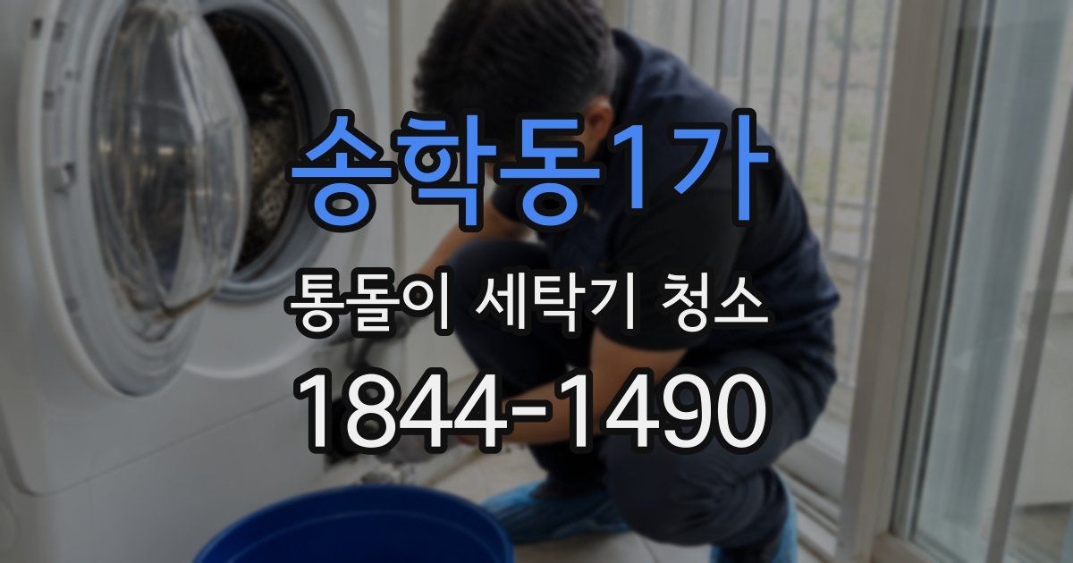 송학동1가 통돌이 세탁기 청소