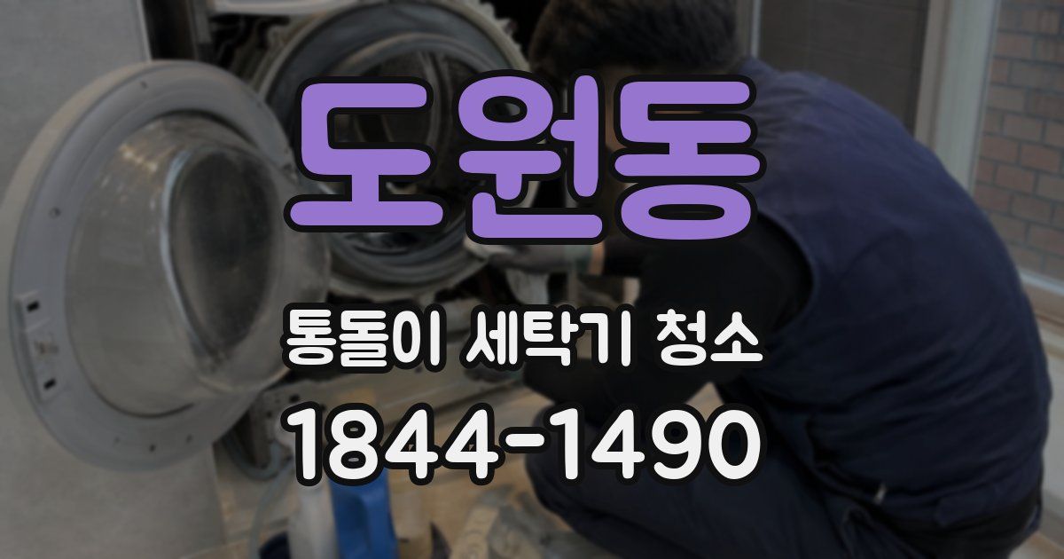 도원동 통돌이 세탁기 청소