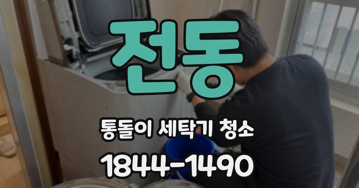 전동 통돌이 세탁기 청소