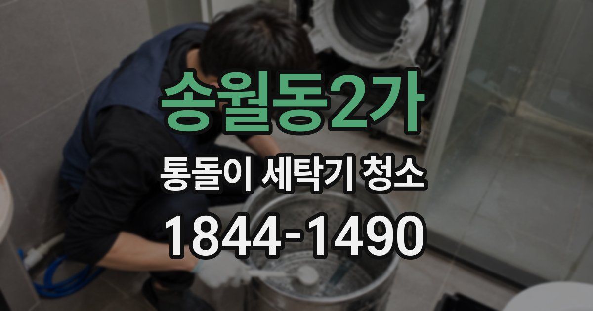 송월동2가 통돌이 세탁기 청소