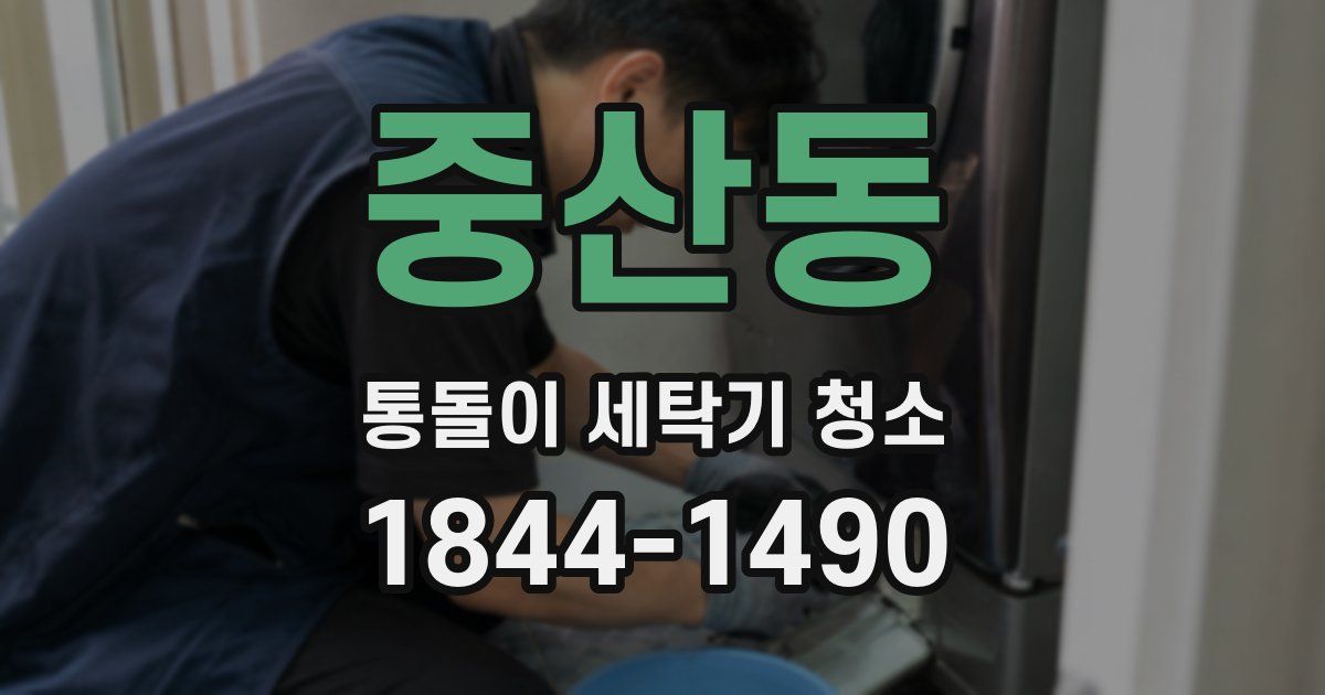 중산동 통돌이 세탁기 청소