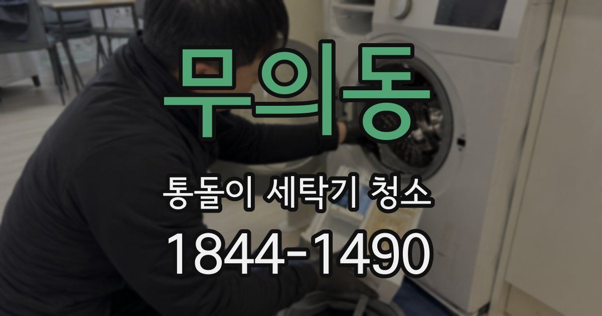 무의동 통돌이 세탁기 청소
