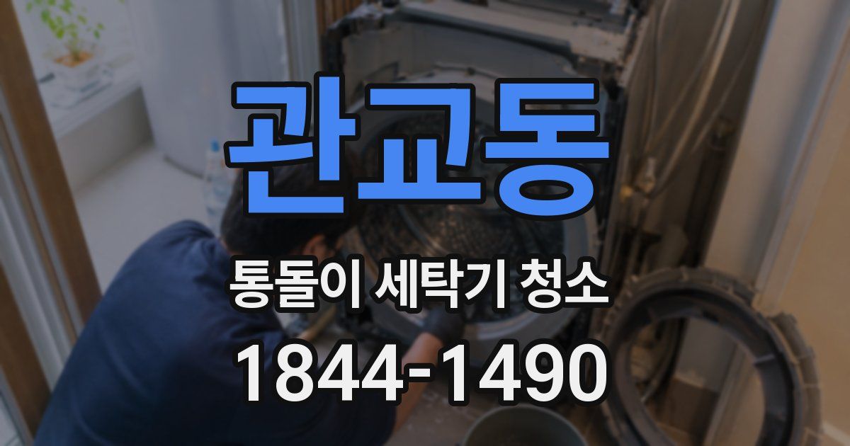 관교동 통돌이 세탁기 청소