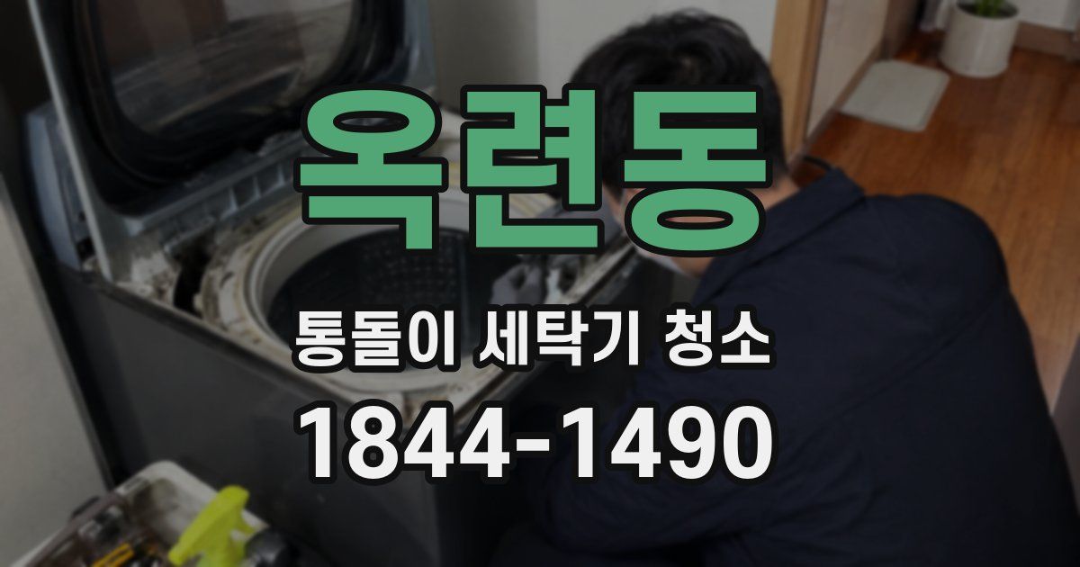 옥련동 통돌이 세탁기 청소