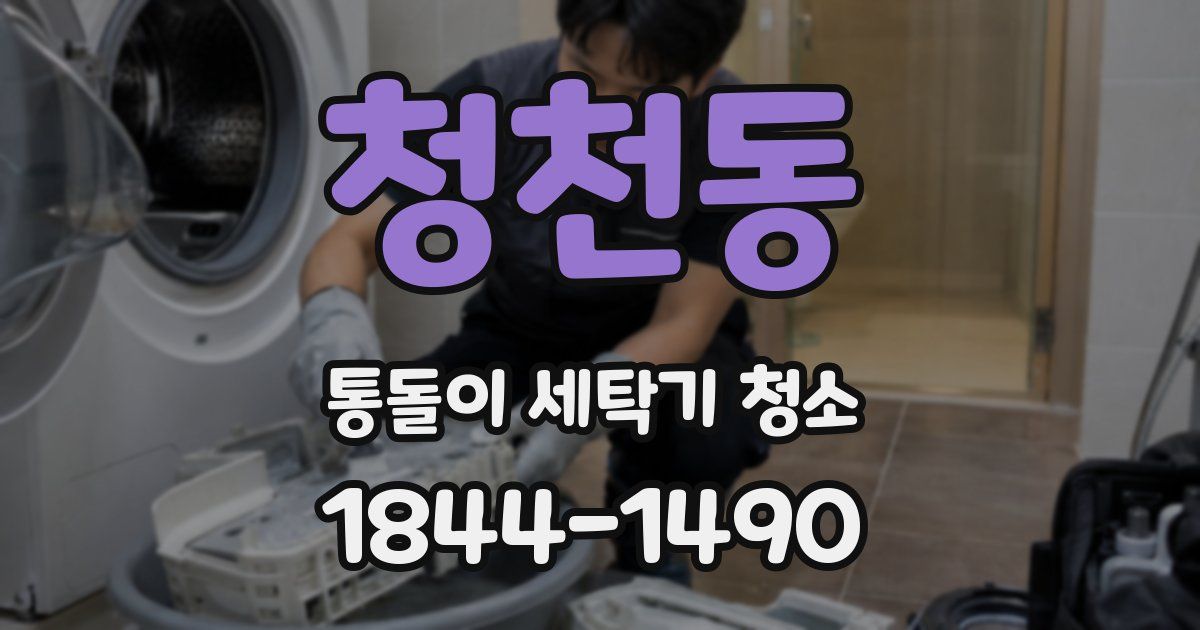 청천동 통돌이 세탁기 청소