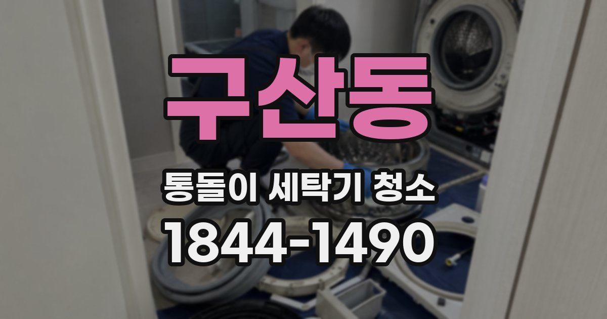 구산동 통돌이 세탁기 청소