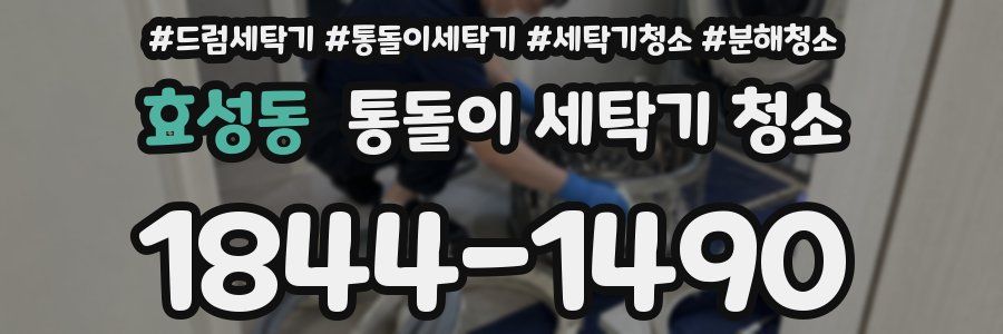 효성동 통돌이 세탁기 청소