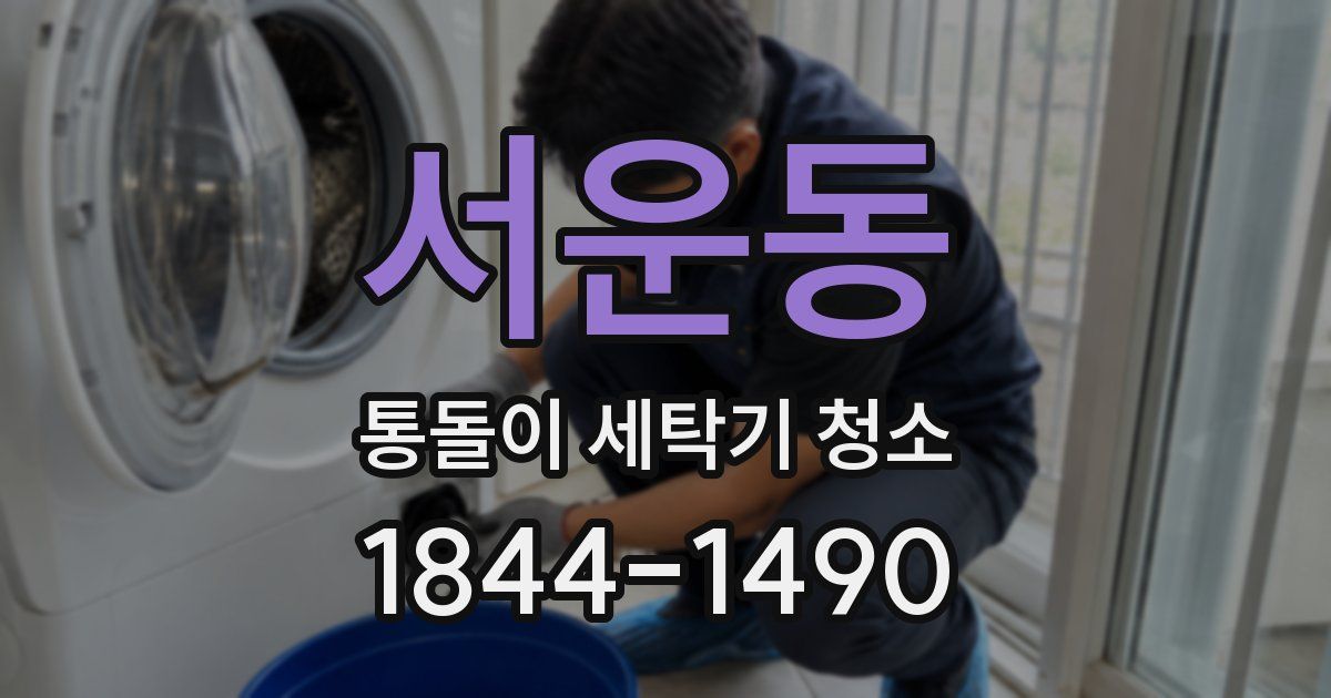 서운동 통돌이 세탁기 청소