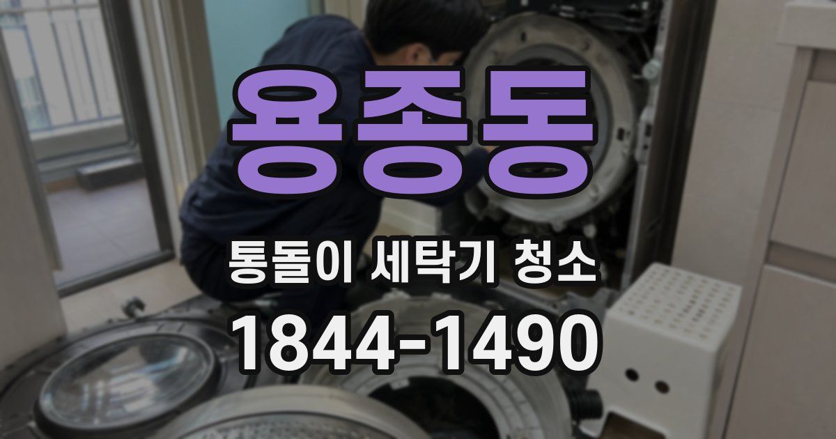 용종동 통돌이 세탁기 청소
