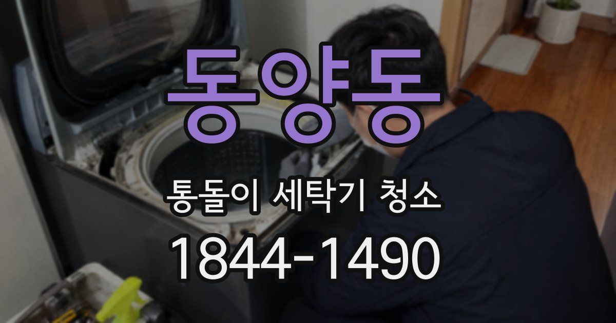 동양동 통돌이 세탁기 청소