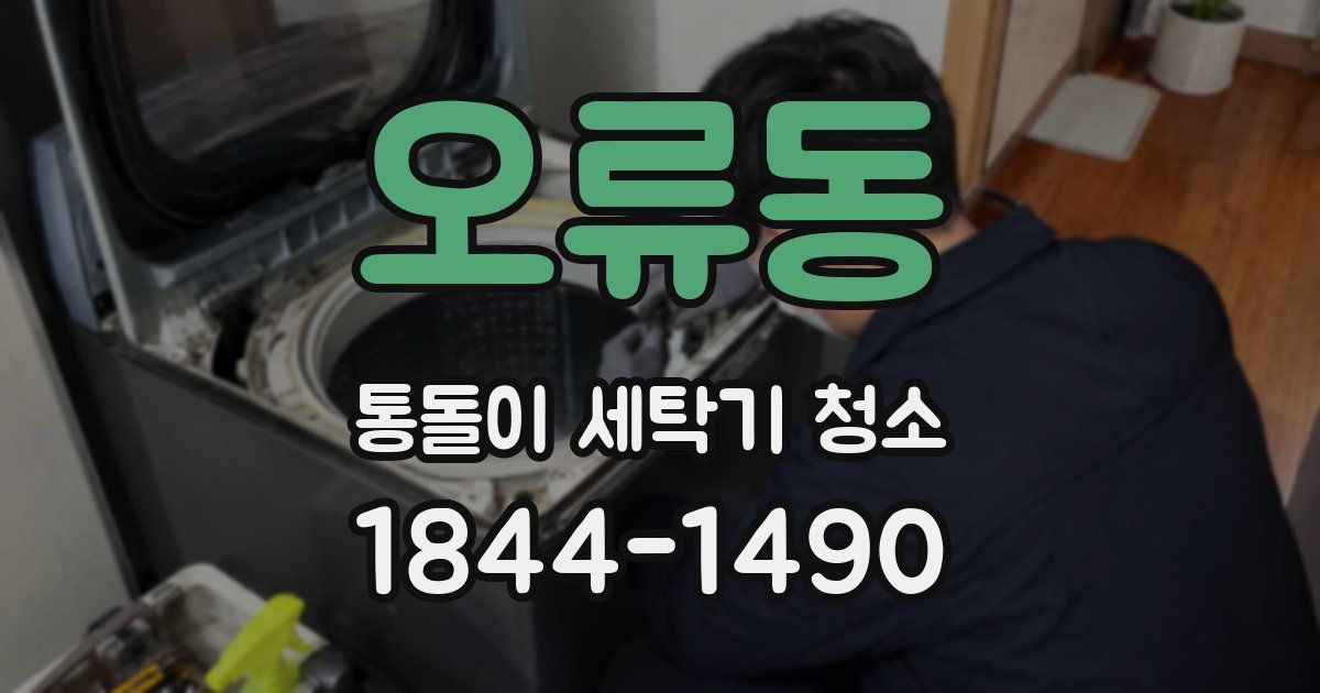 오류동 통돌이 세탁기 청소