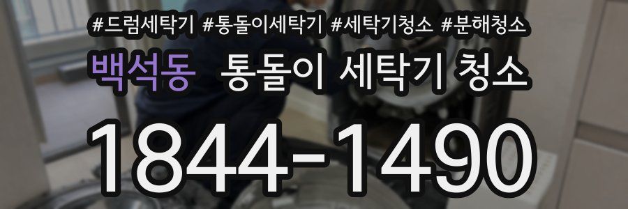 백석동 통돌이 세탁기 청소